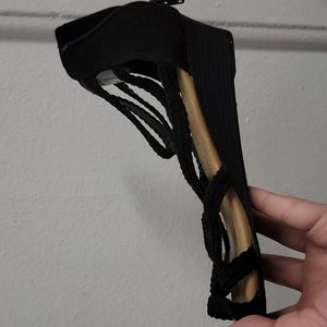 Braided Black Sandals